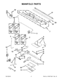MANIFOLD PARTS Diagram and Parts List for GGG388LXQ05  Whirlpool Range