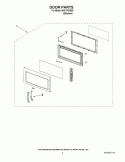DOOR PARTS Diagram and Parts List for MH2175XSS5  Whirlpool Microwave