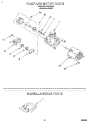 PUMP AND MOTOR, MISCELLANEOUS Diagram and Parts List for WU5750B0  Roper Dishwasher
