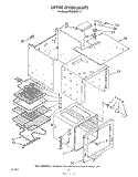 UPPER OVEN , LITERATURE AND OPTIONAL Diagram and Parts List for RB770PXT2  Whirlpool Range
