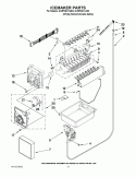 Part Location Diagram of W10122551 Whirlpool MOTOR-MODL
