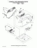 CONSOLE AND DISPENSER PARTS Diagram and Parts List for WTW5700XW1  Whirlpool Washer