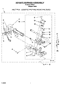 8318272 BURNER ASSEMBLY, OPTIONAL PARTS (NOT INCLUDED) Diagram and Parts List for IP72001  Inglis Dryer