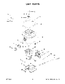 Unit Parts Diagram and Parts List for 9KSB4027CA0  KitchenAid Blender