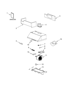 Hood Parts Diagram and Parts List for KVUB600DSS0  KitchenAid Range Hood