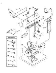 Top And Console Diagram and Parts List for LEG8858JZ0  Whirlpool Dryer