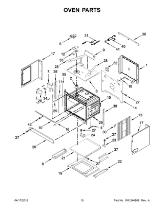 Oven Parts Diagram and Parts List for KOCE500EBL07  Whirlpool Microwave Oven Combo