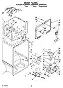 LINER PARTS Diagram and Parts List for ER9FHKXVQ00  Whirlpool Refrigerator