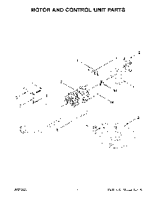 Motor And Control Unit Parts Diagram and Parts List for KSM150PSTPP5  KitchenAid Mixer