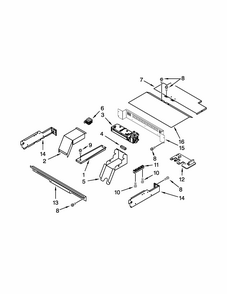 Top Venting Parts Diagram and Parts List for IBS650PXB01  Whirlpool Wall Oven