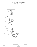 MOTOR AND DRIVE , LIT/OPTIONAL Diagram and Parts List for 4KUCC151T1  KitchenAid Trash Compactor