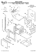 OVEN, LITERATURE Diagram and Parts List for GBS307PDB8  Whirlpool Wall Oven