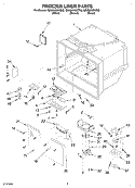 FREEZER LINER Diagram and Parts List for GB2SHKXKQ00  Whirlpool Refrigerator