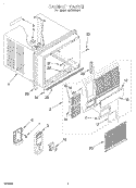 Part Location Diagram of 1157141 Whirlpool SCREW, FRONT