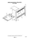 MICRO MOUNTING AND TRIM Diagram and Parts List for B9908B0  Roper Wall Oven