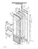 REFRIGERATOR DOOR Diagram and Parts List for KSSS42MAX01  KitchenAid Refrigerator