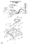 MACHINE BASE Diagram and Parts List for KAWE870BWH1  KitchenAid Washer