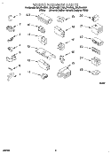 WIRING HARNESS Diagram and Parts List for RAL5144BG1  Whirlpool Washer