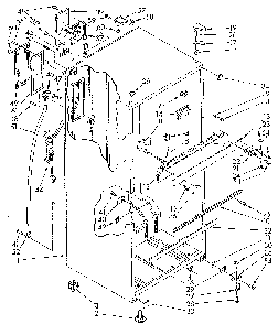 Cabinet Diagram and Parts List for ET18JKYSN02  Whirlpool Refrigerator