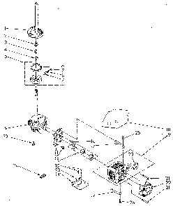 Brake, Clutch, Gearcase, Motor And Pump Diagram and Parts List for LA5580XSN2  Whirlpool Washer