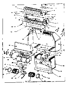 Range Hood Assembly Diagram and Parts List for 1555456741  Kenmore Range Hood