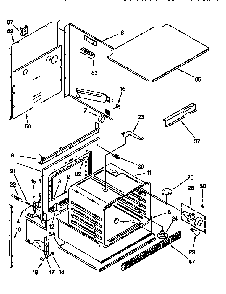 Oven Diagram and Parts List for KEBS107BBWH2  KitchenAid Wall Oven
