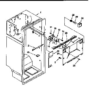 Liner Parts Diagram and Parts List for ED25DMXDW00  Whirlpool Refrigerator