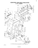 CONTROLS AND REAR PANEL Diagram and Parts List for LA5460XPW1  Whirlpool Washer
