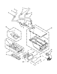 Part Location Diagram of W11684599 Whirlpool HANDLE