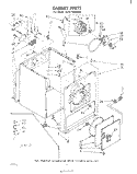 SECTION Diagram and Parts List for 3LE5710XMW0  Whirlpool Dryer