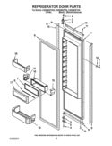 REFRIGERATOR DOOR PARTS Diagram and Parts List for KSSS36QTB04  KitchenAid Refrigerator