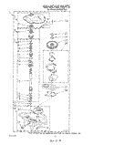 GEARCASE Diagram and Parts List for LA6888XTF0  Whirlpool Washer