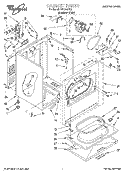SECTION Diagram and Parts List for LEL7646EQ1  Whirlpool Dryer