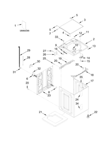 Part Location Diagram of W10682744 Whirlpool Installation instructions