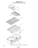 SHELF Diagram and Parts List for ET14JMXWW01  Whirlpool Refrigerator