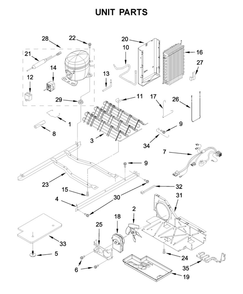 Unit Parts Diagram and Parts List for WRS312SNHM00  Whirlpool Refrigerator