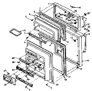 Part Location Diagram of 512945 Maytag Panel