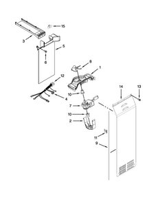 Air Flow Parts Diagram and Parts List for WRS965CIAM01  Whirlpool Refrigerator