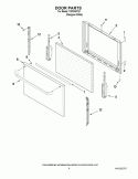 DOOR PARTS Diagram and Parts List for TGP300TQ1  Estate Range