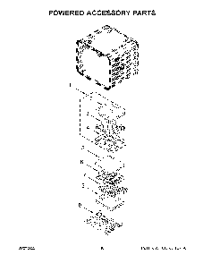 Powered Accessory Parts Diagram and Parts List for KOCE900HBS20  KitchenAid Microwave Oven Combo