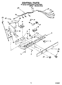 CONTROL PARTS Diagram and Parts List for ID5GFGXRQ00  Whirlpool Refrigerator