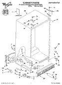 CABINET, LITERATURE Diagram and Parts List for 6GD25DCXHS03  Whirlpool Refrigerator