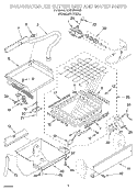 EVAPORATOR, ICE CUTTER GRID AND WATER Diagram and Parts List for KUIS185GSS0  KitchenAid Ice Maker