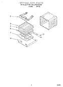 INTERNAL OVEN Diagram and Parts List for KEBI101DWH6  KitchenAid Wall Oven