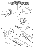 UNIT PARTS Diagram and Parts List for GB9SHKRLS00  Whirlpool Refrigerator