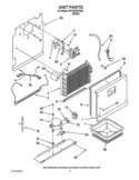 UNIT PARTS Diagram and Parts List for EV181NZTQ02  Whirlpool Freezer