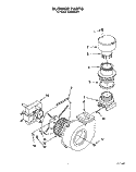 BLOWER Diagram and Parts List for KUDM22HT1  KitchenAid Dishwasher