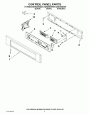 CONTROL PANEL PARTS Diagram and Parts List for KEMS308SSS04  KitchenAid Microwave Oven Combo