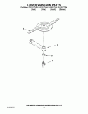 LOWER WASHARM PARTS Diagram and Parts List for DU1301XTVB4  Whirlpool Dishwasher