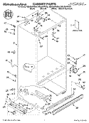 CABINET PARTS Diagram and Parts List for KBLS36FKB02  KitchenAid Refrigerator